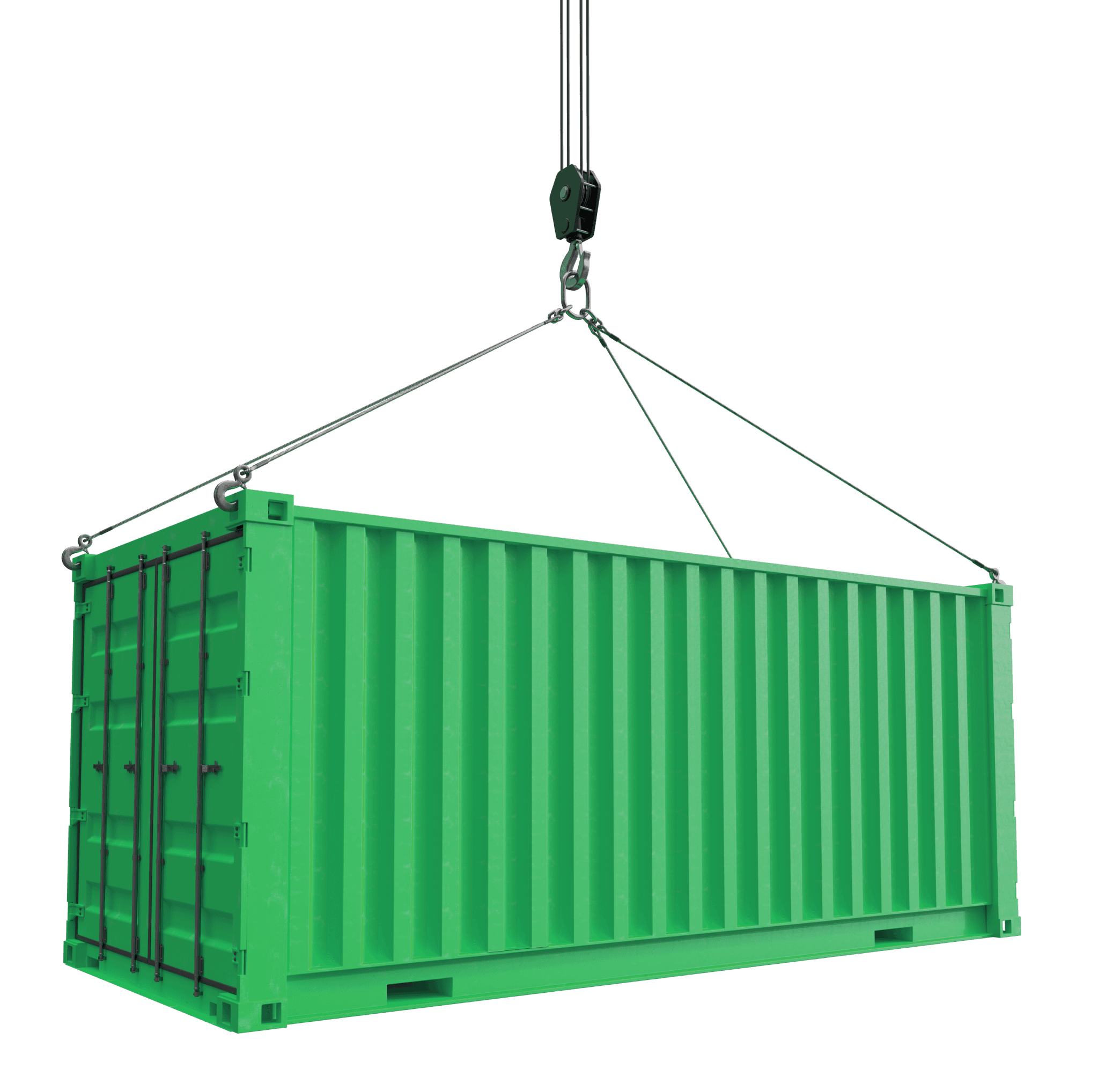 Green Shipping Container